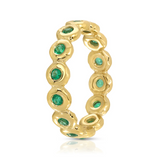 Octavia Elizabeth - Emerald Nesting Gem Eternity Ring