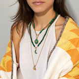 Sorellina - Malachite Beaded Necklace