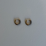 Lucy Delius - Tiny Diamond Huggies - Modern Finish