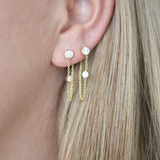 Devon Woodhill - Classic Diamond Chain Earrings in 14k Gold