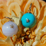 Devon Woodhill - Diamond 'Morning Star' Charm | Blue Lace Agate