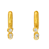 Darius - 8mm Diamond Veil Signature Hoops