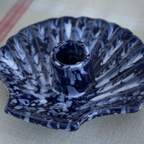 Carolina Irving & Daughters - Concha Candle Holder Cobalt