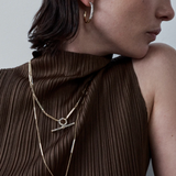 Lucy Delius -Cognac Diamond Pavé T-Bar Pendant