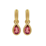 Howl - Rory Hoops with Pear Pink Tourmaline Drop