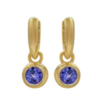 Howl - Rory Hoops with Round Tanzanite Drop