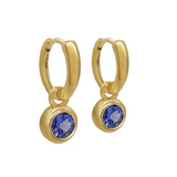 Howl - Rory Hoops with Round Tanzanite Drop