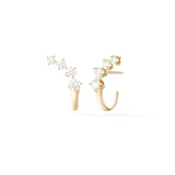 Melissa Kaye - Aria Dagger Huggie Hoop