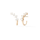 Melissa Kaye - Aria Dagger Huggie Hoop