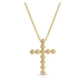 Octavia Elizabeth - Large Nesting Gem Cross Necklace