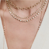 Octavia Elizabeth - Three Stop Nesting Gem Necklace