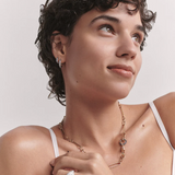 Lucy Delius - Diamond Hinged Hoops (Antique Finish)