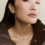 Lucy Delius - Baby Carre Cut Half Hoops Polished