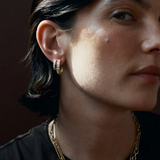 Lucy Delius - Baby Carre Cut Half Hoops Polished