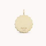 Marlo Laz - LARGE RAISED GOLD TI VOGLIO BENE PEARL Charm