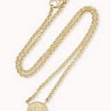 Marlo Laz - EN ROUTE PETITE NECKLACE WHITE DIAMOND