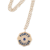 Marlo Laz - LARGE PORTE BONHEUR BLUE SAPPHIRE Charm