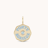 Marlo Laz - MINI PORTE BONHEUR CHARM Aquamarine