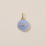 Devon Woodhill - Morning Star Charm - Blue Agate