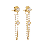 Devon Woodhill - Classic Diamond Chain Earrings in 14k Gold