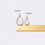 Loquet - Nova Teardrop Gold Locket 18k & Belcher Necklace Chain 18"