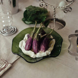 Small Petal Plate, Olive (Transparent)