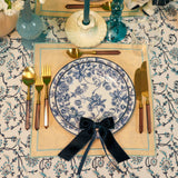 Eleanor Royal Blue Tablecloth: Length: 380cm/150in