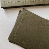 Squiggle Place Cards No. 01 Set of 12: Moss / Set of 12