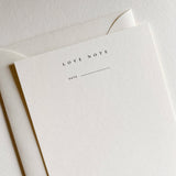 Love Note Notecard Set No. 06: Natural / Single Card