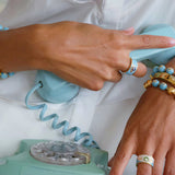 Buddha Mama: Sky Blue Star Band Ring