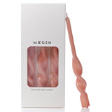 MÆGEN Twist Taper Candles - 3 Pack - Plaster Pink