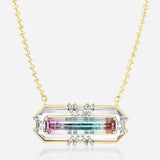 Harwell Godfrey - Tie Dye 6.88ct Bi-Color Tourmaline "Bianca" Necklace