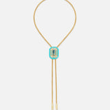Harwell Godfrey - Sierra Bicolor Tourmaline Bolo Necklace 8.67ct