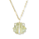 Brent Neale - Large Stone Shell Pendant with Prehnite & Moonstone