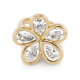 Brent Neale - One-of-a-Kind Petal Ring with Diamond Pears