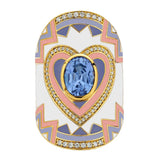 Buddha Mama: Oval Lavender Spinel Wrap Ring