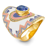 Buddha Mama: Oval Lavender Spinel Wrap Ring