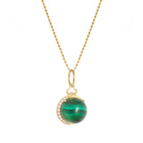 Devon Woodhill - Cabochon 'Moon Charm' | Malachite