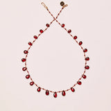 Ivarene- Elston Drops and Beads Garnet Necklace