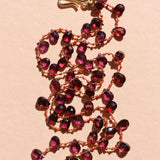 Ivarene- Selma Facette Necklace Plum Garnet