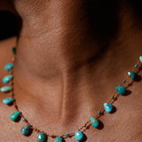 Ivarene- Powhatan Drops and Beads Turquoise Necklace