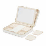 Maria Large Zip Case: White