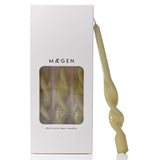 MÆGEN Twist Taper Candles - 3 Pack - Leaf Green