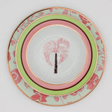 Pistachio & Lychee Leaf Dinner Plate - Set of 4