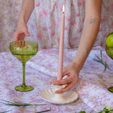 Extra Tall Rose Glow Taper Candle - Pack of 4