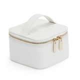 Maria Zip Jewelry Cube: White