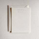 Love Note Notecard Set No. 06: Natural / Single Card