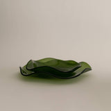 Small Petal Plate, Olive (Transparent)