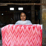 Hand Marbled Wrapping Paper Sheets - Candy Stripes Sugar Spice