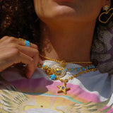 Buddha Mama: Sky Blue Star Band Ring